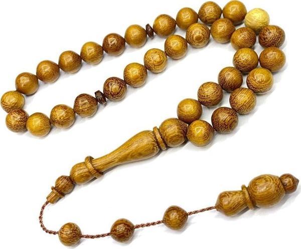 Venge Ağacı Malzeme Sistemli İmame Halkalı 10-10mm Küre Model Tesbih - Image 1
