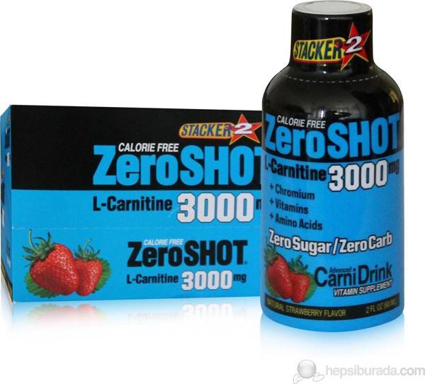 Stacker 2 zero shot L-carnitine 3000mg/12 adet/60ml/Çilek - Image 1