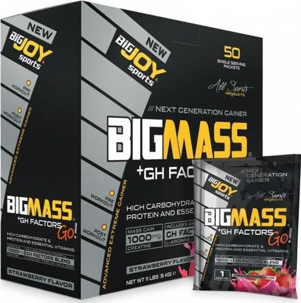BigJoy BigMass Go GH 50 servis 5000g/Çilek - Image 1