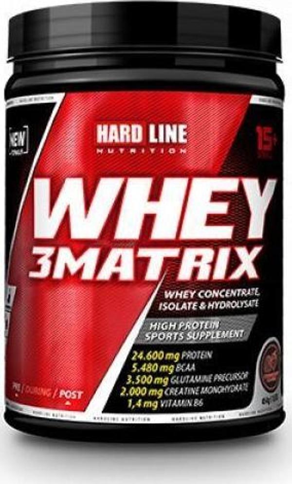 Hardline Whey 3 Matrix 454gr/Çilek - Image 1