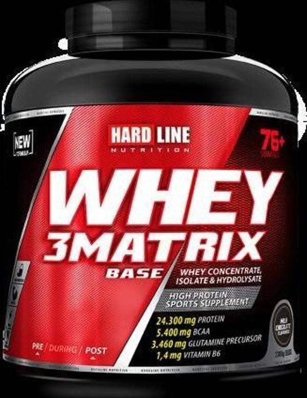 Hardline Whey 3 Matrix Base 2300gr/Çikolata - Image 1