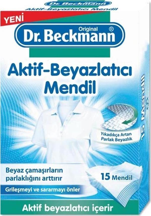 Dr. Beckmann Aktif Beyazlatıcı Mendil 15li - Image 1