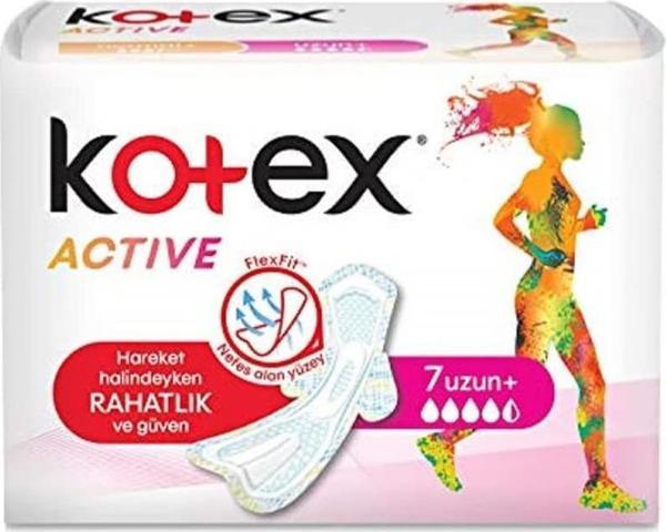 Kotex Active Single Uzun 7li - Image 1