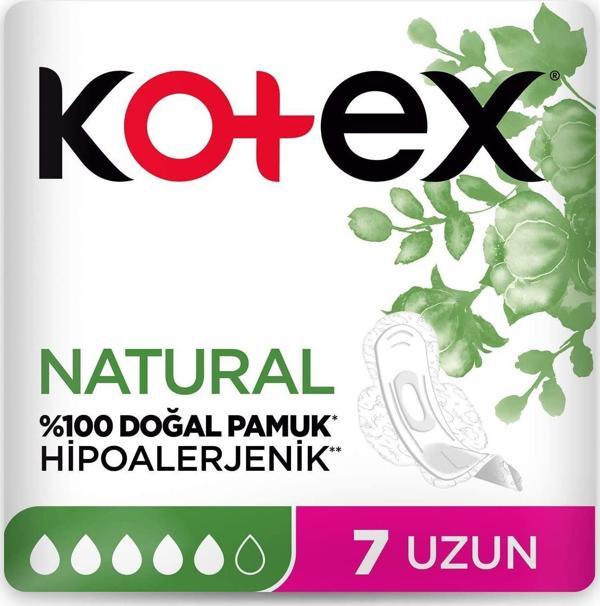 Kotex Natural Ultra Single Uzun Ped 7'li - Image 1