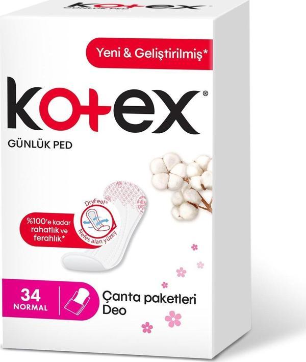 Kotex Normal Günlük Ped 34'lü Deo - Image 1