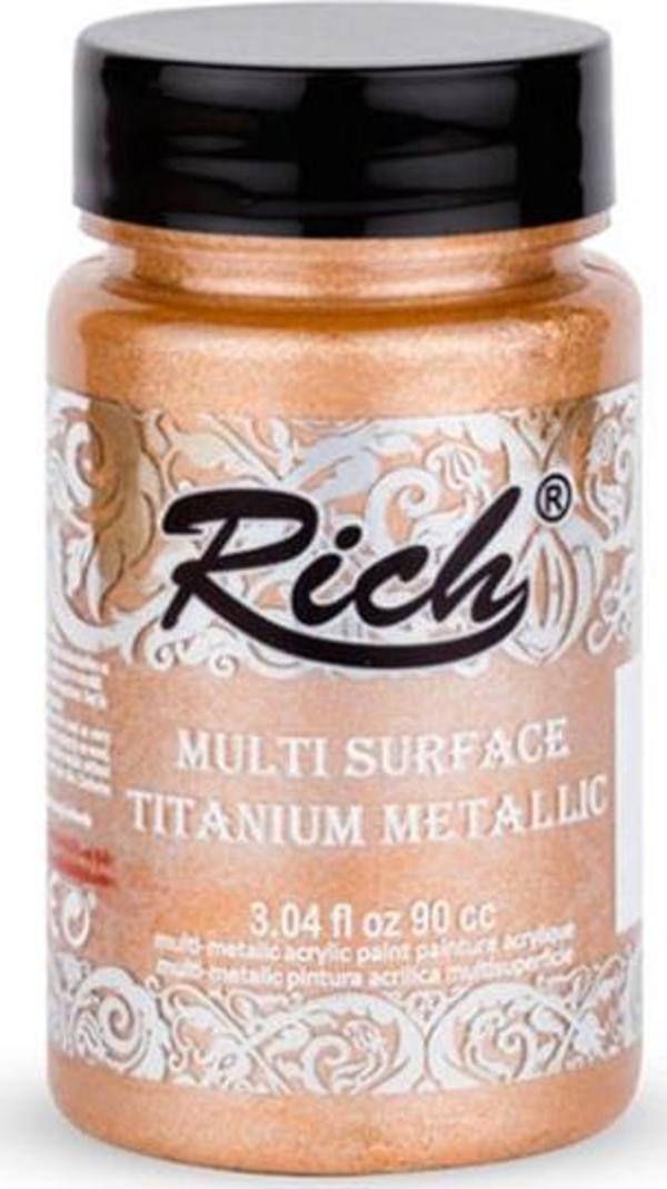 Rich Multi Titanyum Metalik Boya Pudra Pembe 90cc - Image 1