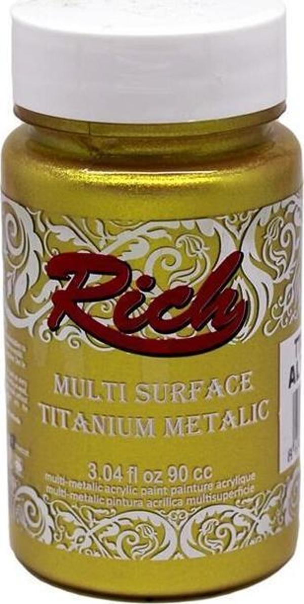 Rich Multi Titanyum Metalik Boya Altın 90cc - Image 1