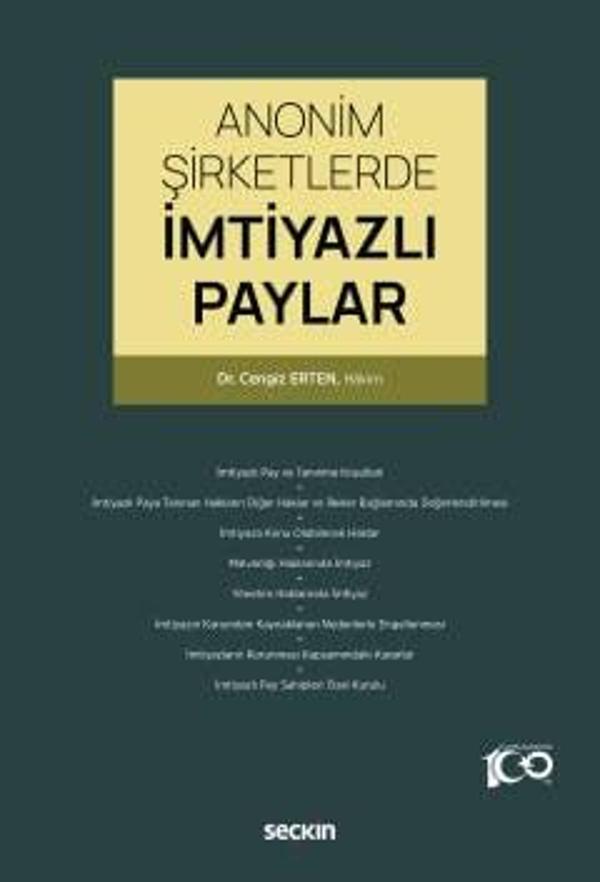 Anonim Şirketlerde İmtiyazlı Paylar Dr. Cengiz Erten 1. Baskı, Ocak 2024 - Seçkin Yayıncılık - Image 1