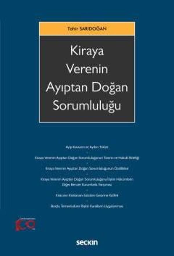 Kiraya Verenin Ayıptan Doğan Sorumluluğu Tahir Sarıdoğan 1. Baskı, Aralık 2023 - Seçkin Yayıncılık - Image 1
