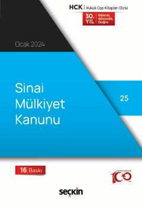 Sınai Mülkiyet Kanunu Seçkin (Derleyen) 16. Baskı, Ocak 2024 - Seçkin Yayıncılık - Image 1