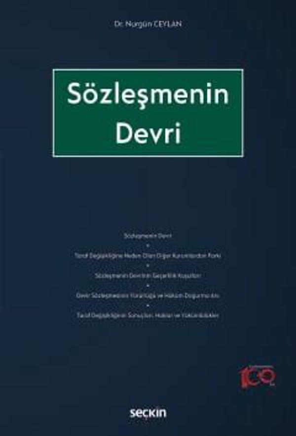 Sözleşmenin Devri Dr. Nurgün Ceylan 1. Baskı, Ocak 2024 - Seçkin Yayıncılık - Image 1