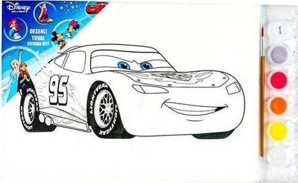 The Walt Disney Cars Baskılı Tuval 25x35cm - Image 1