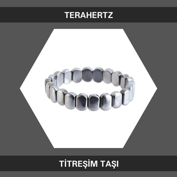 Sahi Aksesuar Doğal Terahertz Taşı Doğal Taş Elastik Bileklik - Image 1