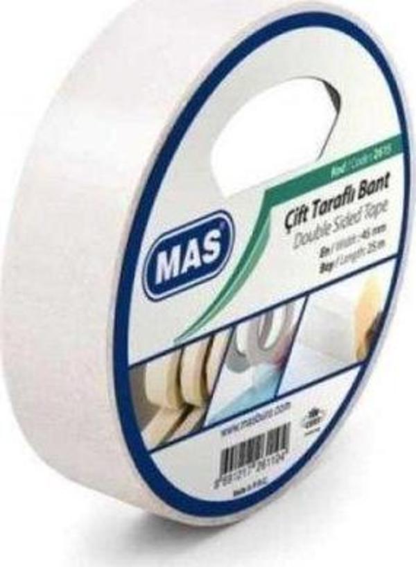 Mas 2615 Çift Taraflı Bant 45 mm x 25 mt - Image 1