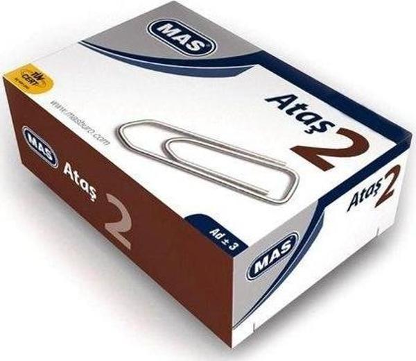 Mas Multıpack Ataş No:2Nikel Kaplı Süper Kalite 100 Adet - Image 1