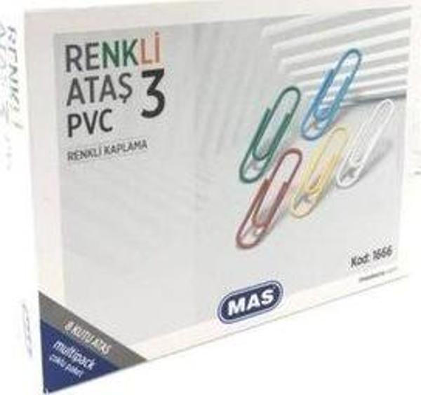 Mas Multıpack Renkli Ataş Pvc Kaplı 28x8 - Image 1