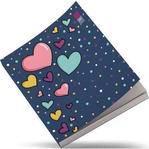 Thinkbook Kalpler  125x14 Lacivert Kalpler Çizgisiz Renkli 96 Ypr Butik Defter - Image 1