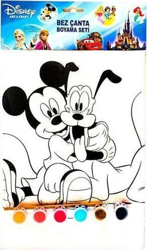 The Walt Disney Mickey Mouse ve Pluto Baskılı Çanta 35x42cm - Image 1
