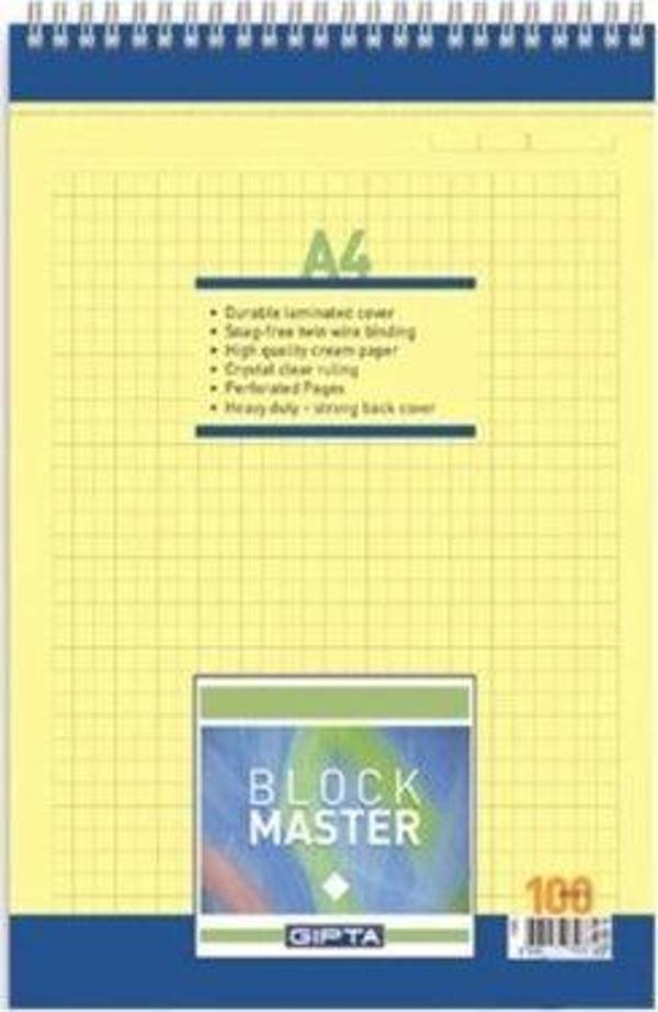 Gıpta Block Master Sp.Karton Kap.Blok.A4-100 Yp Çizgili - Image 1
