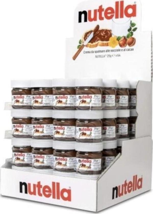 Ferrero Mini Fındık Kreması 25 gr 6'li Paket Sürülebilir Çikolata 6 *25 gr 6 Adet Cam Kavanoz - Image 1