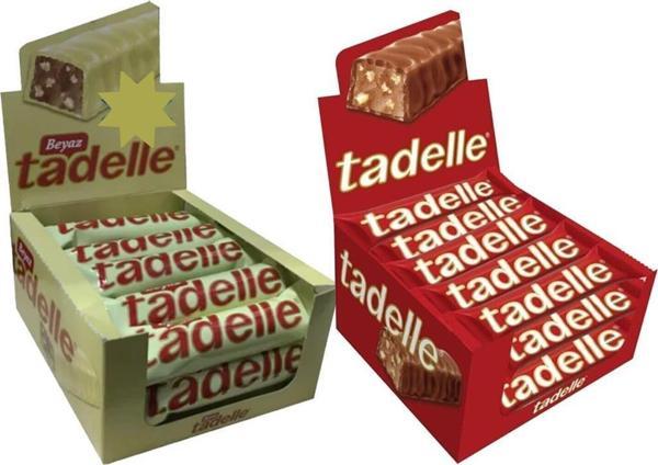Tadelle Fındıklı Sütlü &Tadelle Fındıklı Sütlü Beyaz Çikolata 30 Gr-20 Adet X2 - Image 1