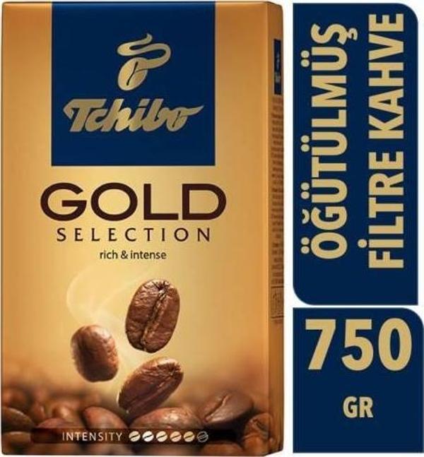 Tchibo GOLD SELECTİON Öğütülmüş FİLTRE KAHVE 750 GR (3X250GR) - Image 1