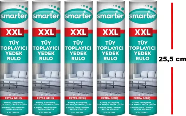 SMARTER XXL 5 Adet Tüy Toplayıcı Yedek Rulo - Image 1