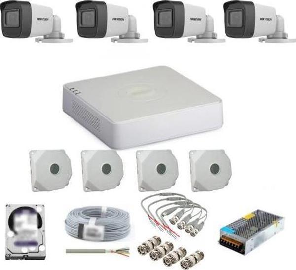 Hikvision 4 Kameralı Dış Ortam Güvenlik Kamera Seti 1 Tb Hdd - Image 1