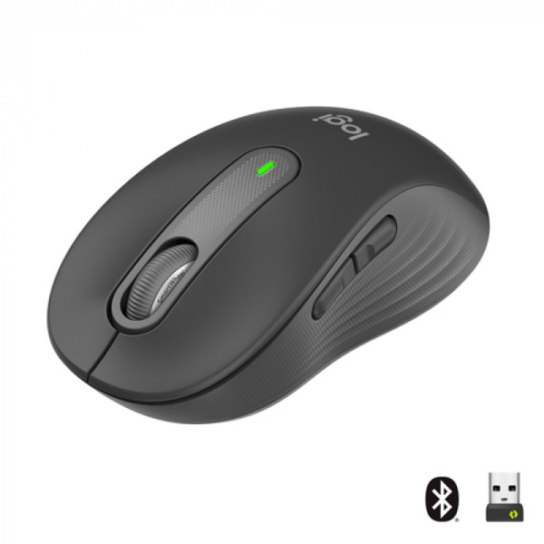 LOGITECH 910-006253, M650 Signature, Siyah, USB Nano 2,4G Kablosuz, 4000dpi, Optik, 5 Tuşlu, 24ay Pil Ömrü, Sessiz Mouse - Image 1