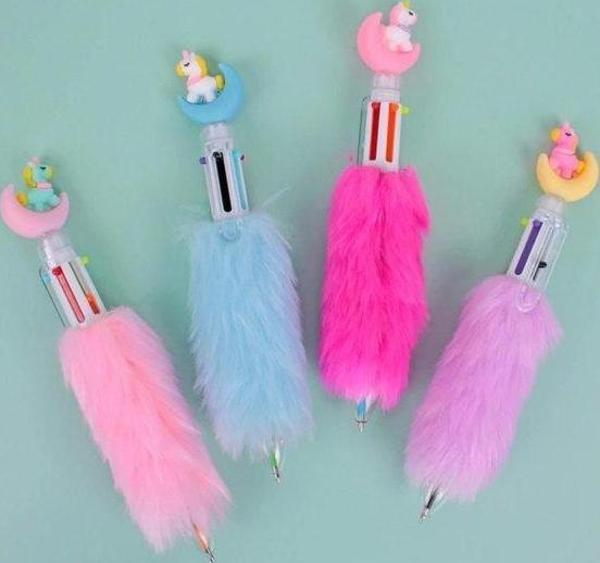 Unicorn Ay  4 Renk Tükenmez Kalem - Image 1