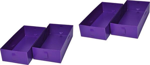 Bosphorus Çekmece İçi Düzenleyici Set,4 Adet Kutu Mor 30X15X7Cm - Image 1
