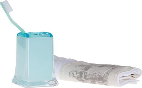 Bosphorus Diş Fırçalık Buz Mavisi Akrilik 6X6X11Cm - Image 1