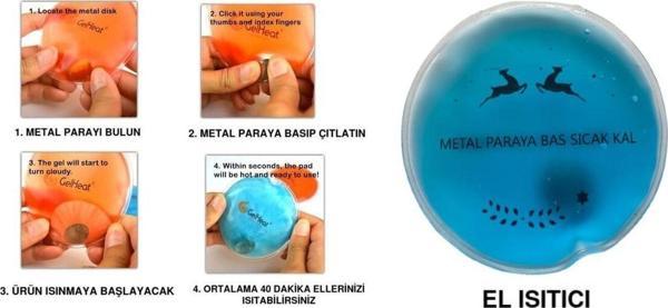 Bosphorus Mavi Ceylan Cep Sobası,El Isıtıcı,Sıcak Su Torbası Pvc 9Cm - Image 1