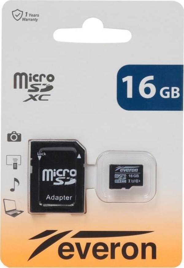 Everon 16GB Micro SD Hafıza Kartı Adaptörlü - Image 1