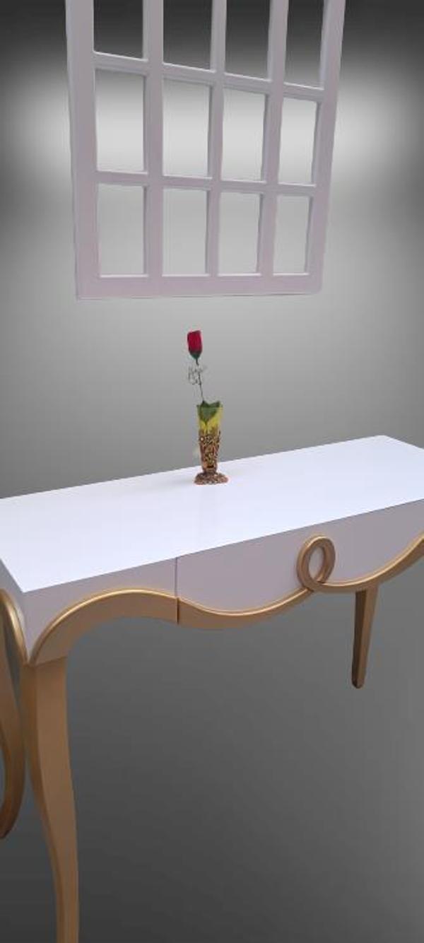 Dresuar 90011 CNC Çökertme Model Windows Ayna Gold Lake Beyz Tabla Kayn Aslan Ayk - Image 1