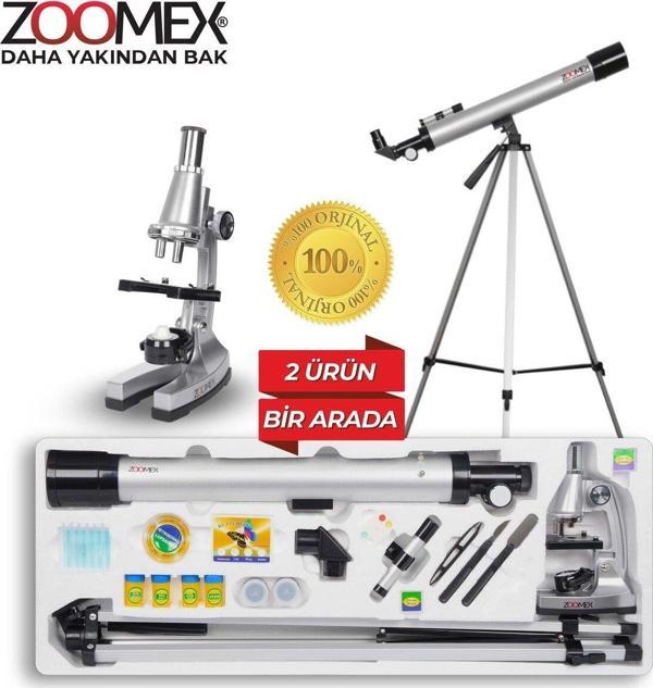 Zoomex Twmp-0406 Teleskop Ve Mikroskop Seti - Eğitici Ve Öğretici Geleceğin Bilim Insanı Olun!! - Image 1