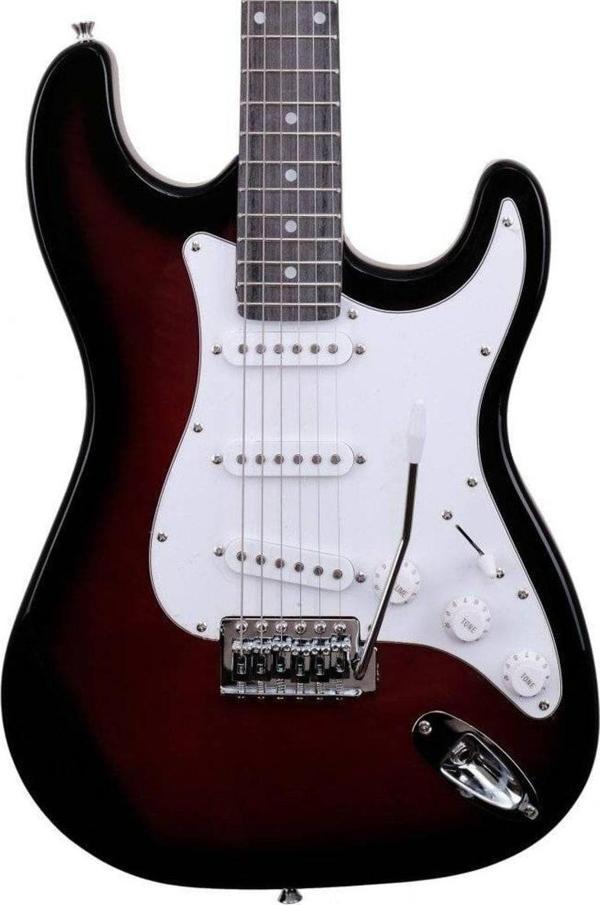 Angel Aeg100-Rds Kırmızı Elektro Gitar Kılıf Ve Pena - Image 1