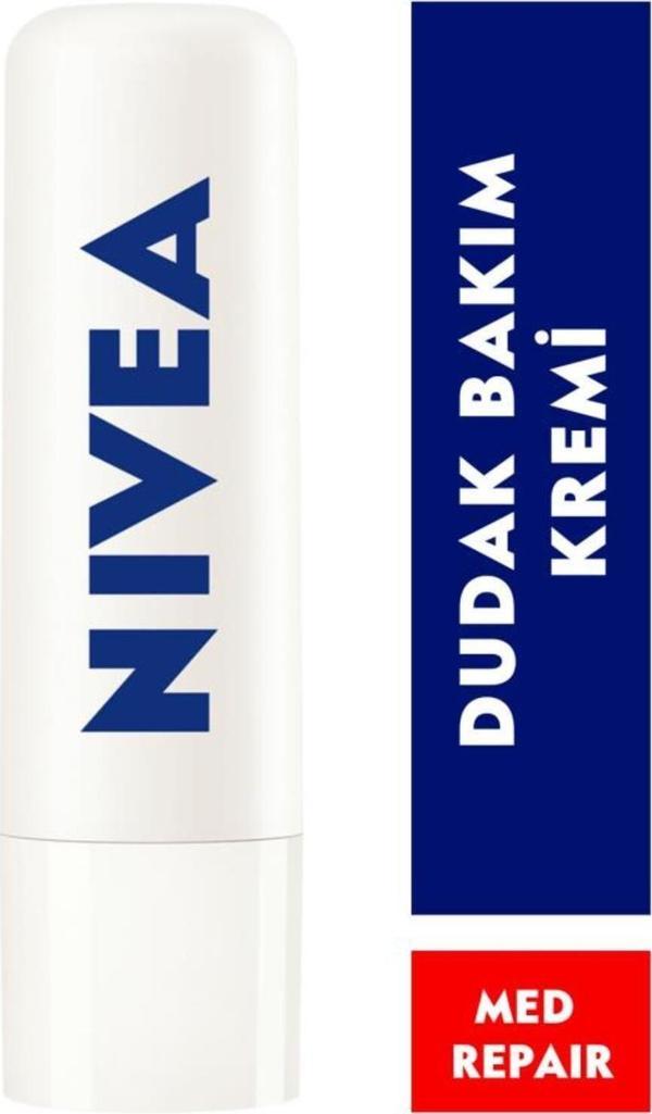 Güneş Koruyucu Renksiz Dudak Bakım Kremi Med Repair 4,8 gr, SPF15, Nemlendirici, Çatlamış Dudaklar - Image 1