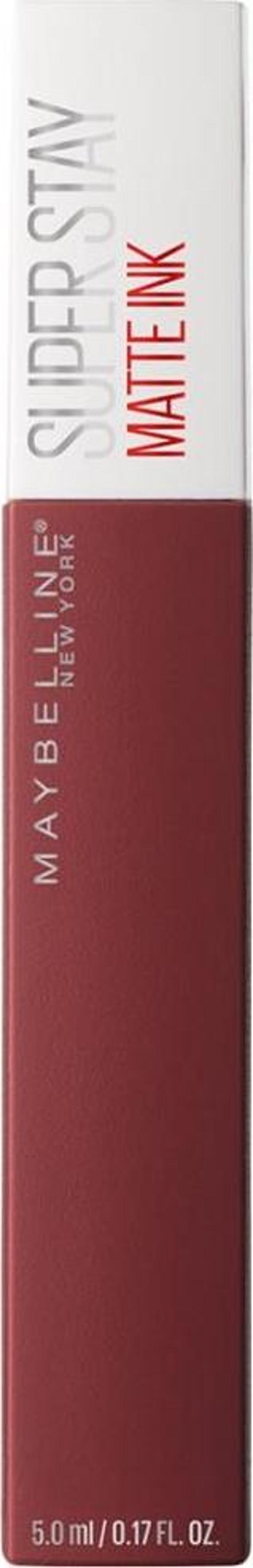 Maybelline New York Super Stay Matte Ink Likit Mat Ruj - 50 Voyager - Bordo - Image 1