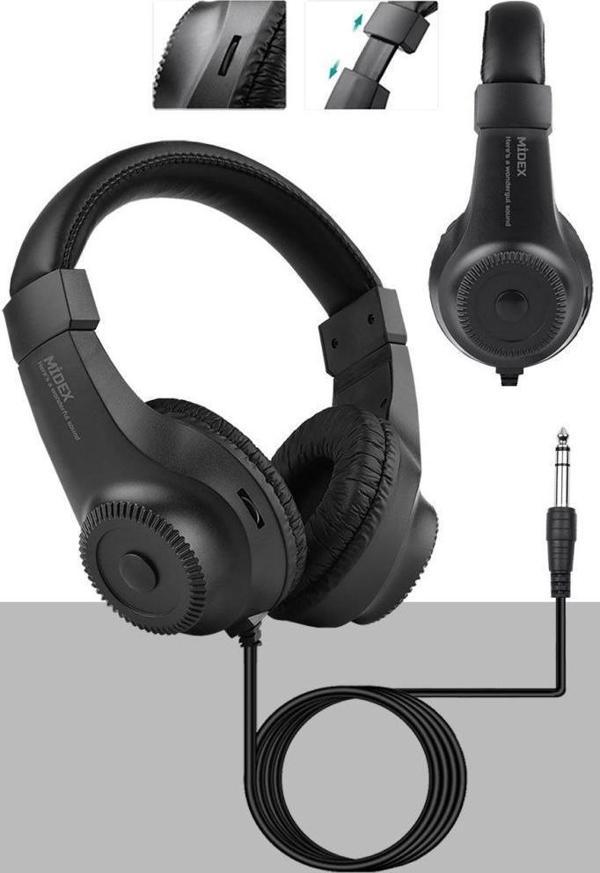 Midex RS-20 Stereo Kulaklık 50mm Sürücü 32 Ohm Çok Amaçlı Stüdyo Referans Dinleme DJ - Image 1