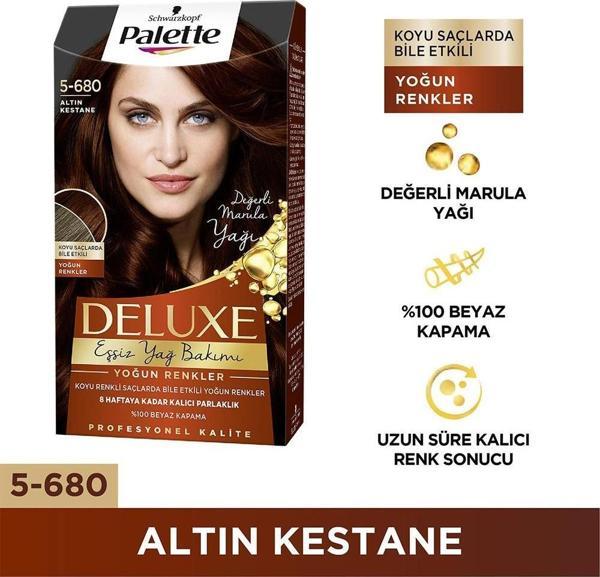 Palette Deluxe Set 5/680 Altın Kestane Saç Boyası - Image 1
