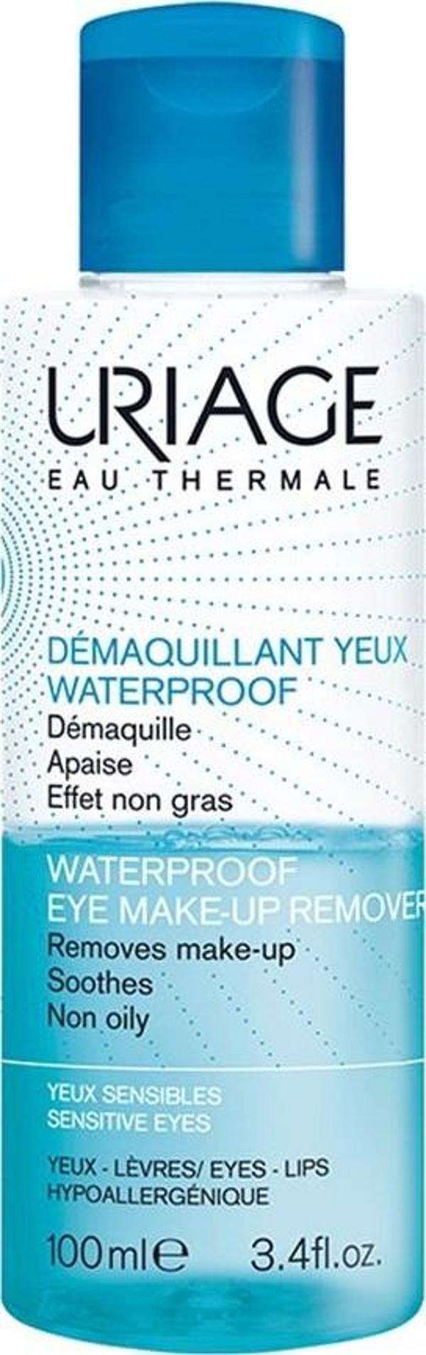 Uriage Waterproof Eye Make-Up Remover 100 ml Göz Makyaj Temizleme - Image 1