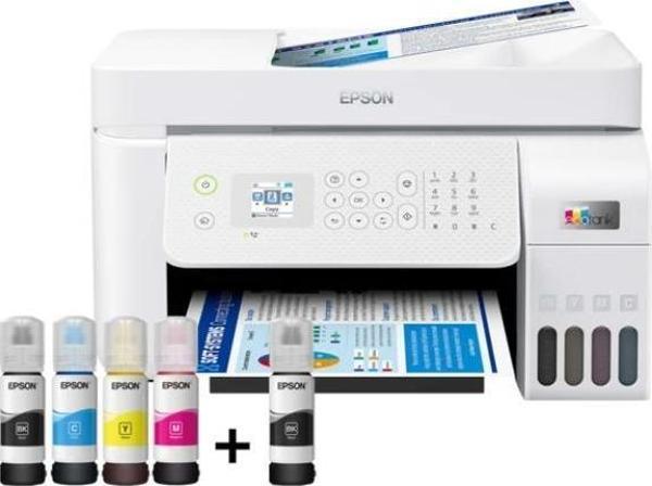 Epson Ecotank L5296 Wi-Fi + Tarayıcı + Fotokopi + Faks Renkli Çok Fonksiyonlu Tanklı Mürekkep Püskürtmeli Yazıcı - Image 1