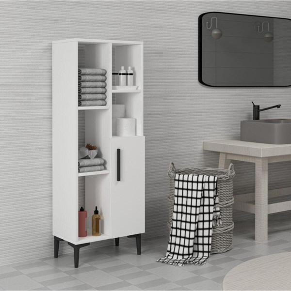Cantek Dizayn Ephesus Banyo Dolabı Ve Çok Amaçlı Dolap Beyaz - Beyaz - Image 1