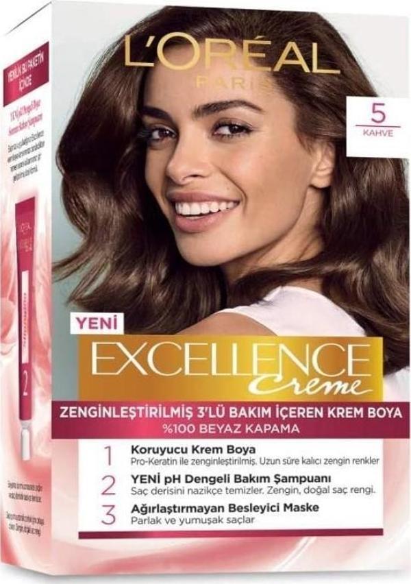 L'Oréal Paris Excellence Creme Saç Boyası - 5 Kahve - Image 1