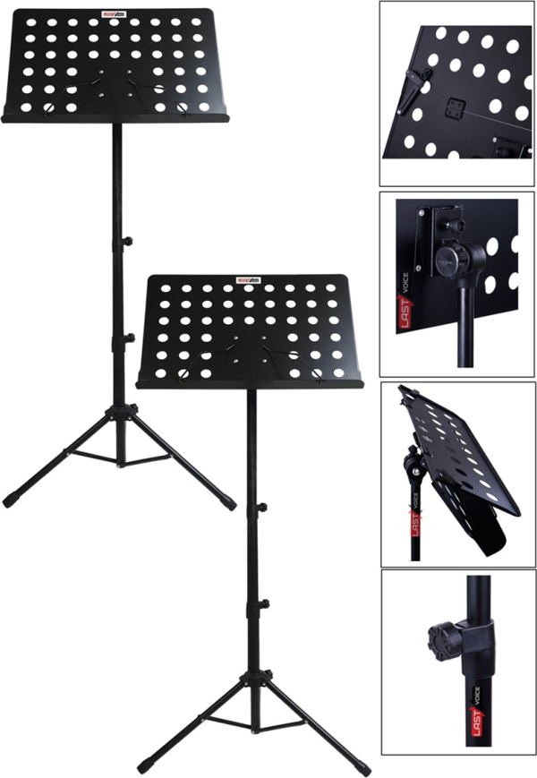 Lastvoice Nt-104X 2Lİ SET Şef Tipi Katlanır Nota Standı Sehpası - Image 1