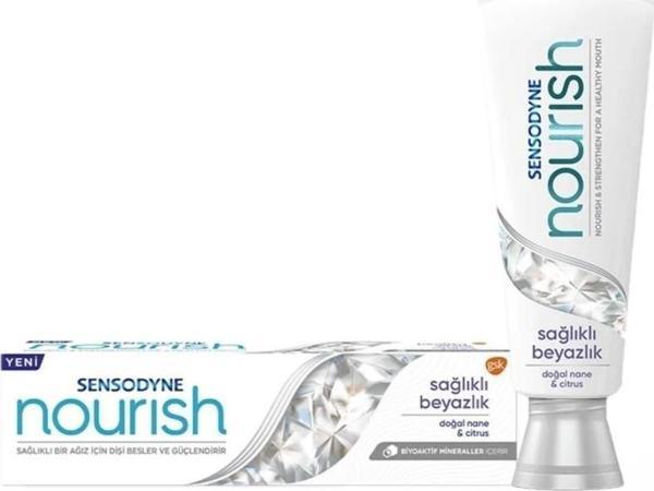 Sensodyne Nourish Sağlıklı Beyazlık Diş Macunu 50ML - Image 1