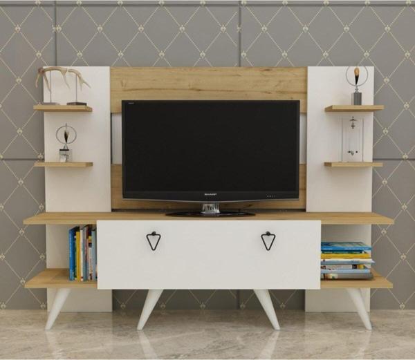 Cantek Dizayn Erica Tv Ünitesi Beyaz - Safirmeşe - Image 1