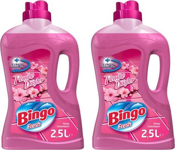 Bingo Fresh Yüzey Temizleyici Pembe Düşler 2,5 Litre 2 Adet - Image 1