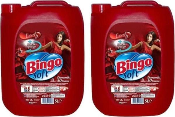 Bingo Soft Yumuşatıcı 5 Lt Lovely 2 Adet - Image 1